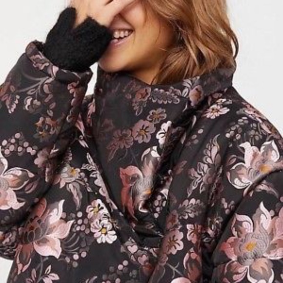 Free People Jacquard Floral Puffer Jacket - Picture 3 of 8